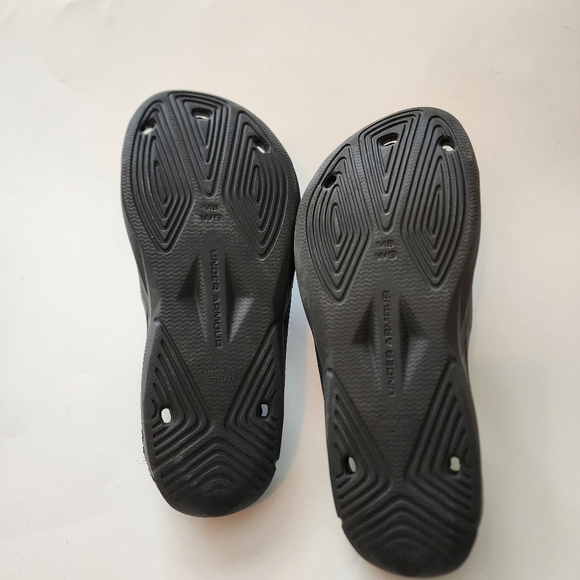 Under Armour Locker II Unisex Comfort Slides Mens Size 8 Womens Size 9 Black - Picture 5 of 7
